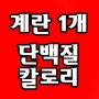 달걀 계란 하나, 한개 단백질 함량, 칼로리, 계란후라이 영양성분