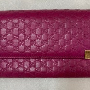구찌 장지갑 핑크에서 블랙으로 지갑 염색하면 화려하면서 아름다워요.