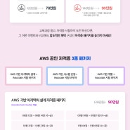 AWS 자격증 패키지 특가 이벤트! 놓치지 마시고 지금 참여하세요.