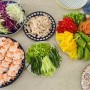 다이어트 음식 월남쌈 말레이시아 조호바루 황금연휴 이웃들과 한상 파티 명절상차림 명절음식