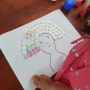 엄마표 집콕놀이 미술놀이 에바알머슨 작품 만들기, 소금 염색하기
