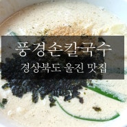 [울진맛집] 풍경손칼국수. 울진에서 맛있다고 소문난 칼국수집. 들깨손칼국수 내취향이야~ 맑은칼국수도 맛있고. 비오는날 생각남.내돈내산후기