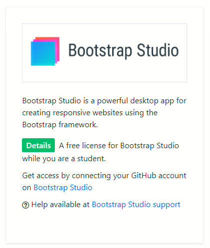Bootstrap Studio (부트스트랩 스튜디오)를 무료로 사용해봤습니다. | GitHub Student Developer ...
