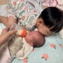 둘째가 태어났어요: 생후 2주 신생아 수유량과 수유텀.