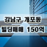 서울시 강남구 개포동 빌딩매매-150억