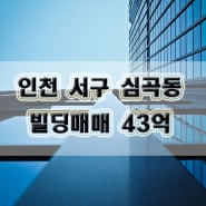 인천 서구 심곡동 빌딩매매-43억