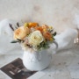 시들지 않는 임신 축하 꽃선물 축하메세지 프리저브드 장미 꽃화분