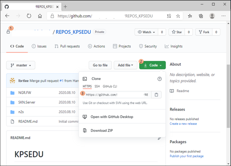 Git Extensions를 활용한 GitHub 등록 repository 소스 다운로드 : 네이버 블로그