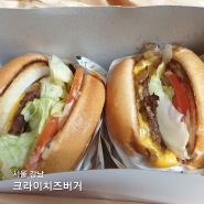 크라이치즈버거, 한국에서 미국 인앤아웃버거와 가장 유사한 맛을 느낄 수 있는 양재 햄버거 전문점 배달 후기