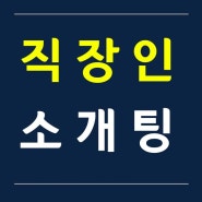 직장인 소개팅 소개 받으실분!!
