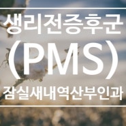 잠실새내역산부인과 생리전증후군(PMS) 예방법
