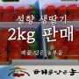 설향 생딸기 2kg 판매 가격, 해를 담은 농부들