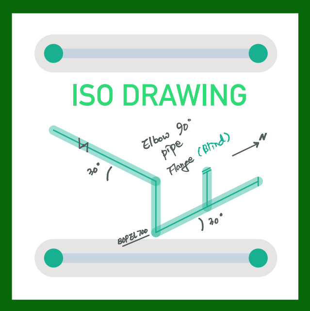 Piping ISO Drawing - 배관 등각투상도 [아이소 도면] : 네이버 블로그