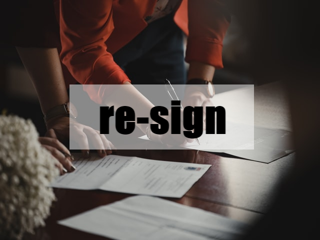 영어 단어 resign 과 re-sign에도 다른 점이 있어요 : 네이버 블로그