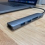 [C타입허브] 엘라고 6in1 카드리더 HDMI USB-C타입 멀티허브_맥북 프로 멀티허브