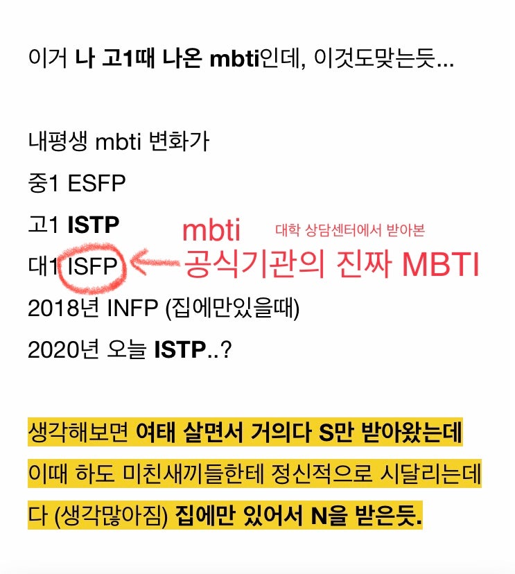 ISFP이던 나를 INFP 취급하고 나도 내가 인프피같은이유 : 네이버 블로그