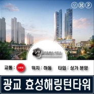 경기도 신분당선 수익형 부동산투자 광교효성해링턴타워 소개