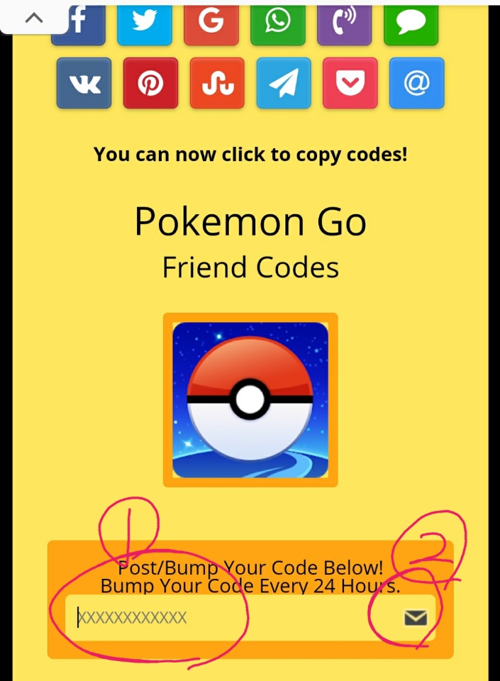 FCSwap :: Pokemon Go Friend Codes