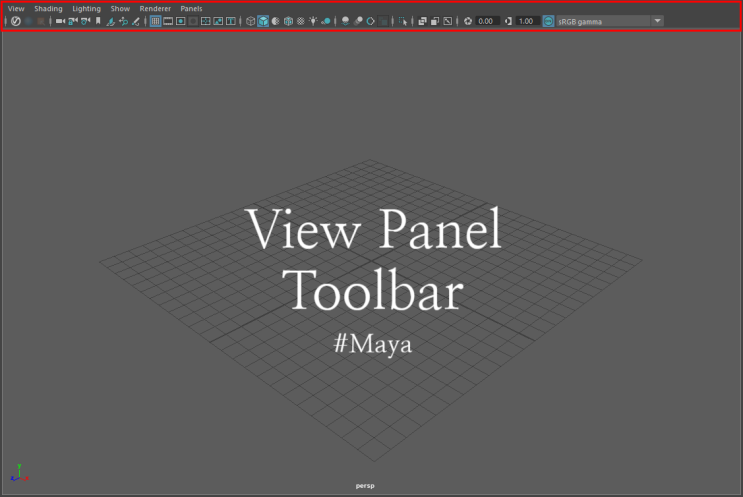 [Maya] View Panel Toolbar 마야 뷰 패널 툴바 : 네이버 블로그
