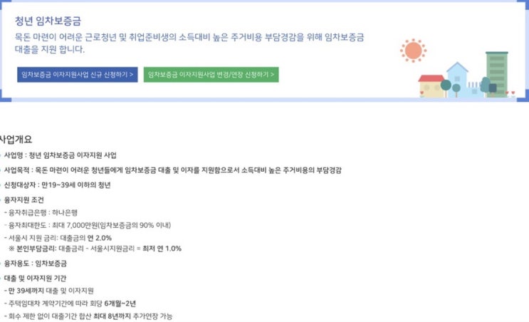 서울시 청년 임차보증금 대출 20일만에 완료! 자세한 후기 (하나은행 청년 전세자금 대출) : 네이버 블로그