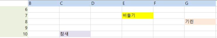 유용한 EXCEL 기능 #33. 행/열, 가로/세로, ROW/COLUMN 구분하기 : 네이버 블로그