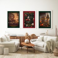[언노운포스트] 크리스마스 트리 집 꾸미기, 연말 인테리어 소품 포스터