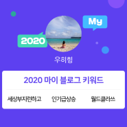 [2020 마이블로그 리포트] 한 눈에 보는 올해 내 블로그 데이터!