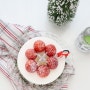크리스마스 케이크 - 초코쉬폰으로 딸기생크림 케이크 만들기^^