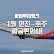 [항공권정보]1월 인천-호주 항공편 안내