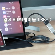 HDMI 미러링 케이블(넷플릭스 케이블)로 넓은 TV화면을 정복하자!