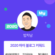 [2020 마이블로그 리포트] 한 눈에 보는 올해 내 블로그 데이터!