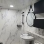 동탄 욕실 리모델링 감각적인 블랙&화이트 인테리어