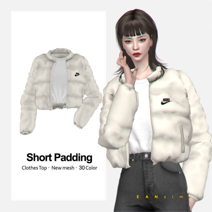 심즈4 CC 숏패딩 Short Padding : 네이버 블로그