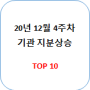 2020 12월 4주차 기관 매집 TOP 10 (기관지분 상승) 수급특징주