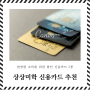직장인/주부 할인 신용카드 추천 2종 (신한/레이디/국민/올쇼핑)