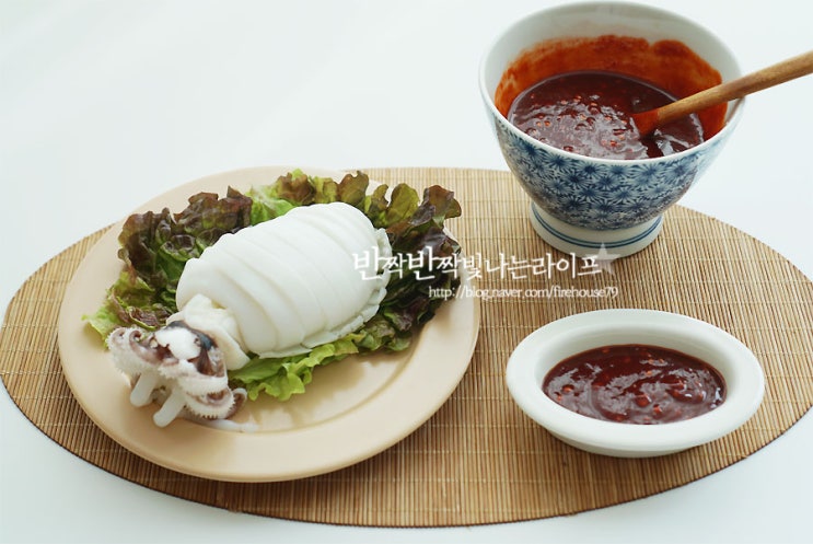 초고추장 만들기 간단한 초장 만드는법 & 갑오징어 데치기 : 네이버 블로그