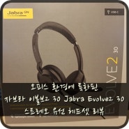 오피스 환경에 특화된 자브라 이볼브2 30 Jabra Evolve2 30 스트레오 유선 헤드셋 리뷰