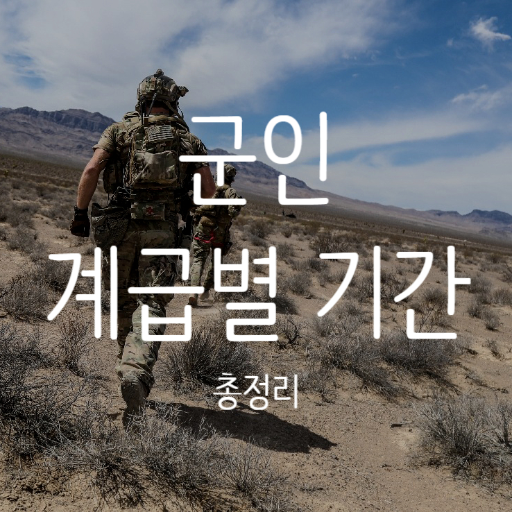 2021년 군인 병사 계급별 복무기간은? 육군 해군 해병대 공익 공군 복무기간과 이병 일병 상병 병장 진급기간 그리고 전역후 ...