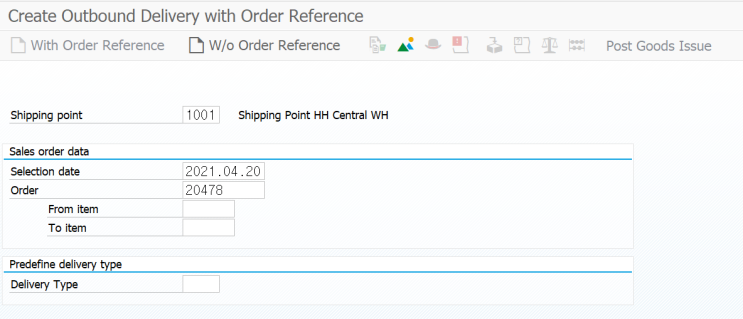 [SAP SD] Outbound Delivery : 네이버 블로그