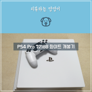 플스4 프로(PS4 Pro 7218B B02) 글레이셔 화이트 개봉기