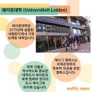 [네덜란드 대학 소개 시리즈 21] 레이든 대학
