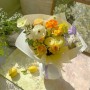 허밍로즈에서 추천하는 꽃다발 인기디자인, 오렌지&옐로우톤