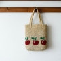 사과 무늬 가방 : 코바늘 가방