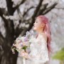 HJ, 벚꽃과 함께한 야외 싱글웨딩, 개인프로필 촬영 더앤드유