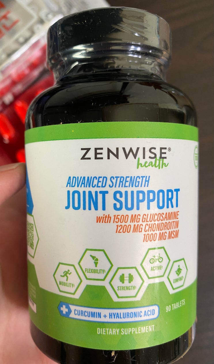 하나만 먹으면 되는 관절 영양제 젠와이즈 조인트 서포트(Zenwise Joint Support) & 고려은단 비타민C 1000