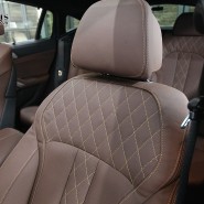 BMW X6 다이아몬드 패턴 퀄팅+순정 통풍시트 개선+fan추가 작업