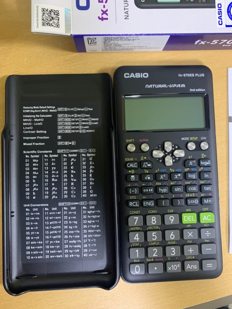Casio Fx 570es Plus 2 Scientific Calculator With 417 Functions Black