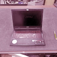 노트북 액정교체 MSI GL63 8RD 패널 불량 화면 어두워짐 이상 증상 수리