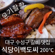 대구 수성구 맛집 [식당이백도씨 200℃], 이미 유명한 돼지갈비맛집 !! (숯불향은 못참지....)