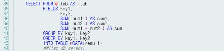 [SAP ABAP] Internal Table as a Data Source of a SELECT Statements : 네이버 블로그